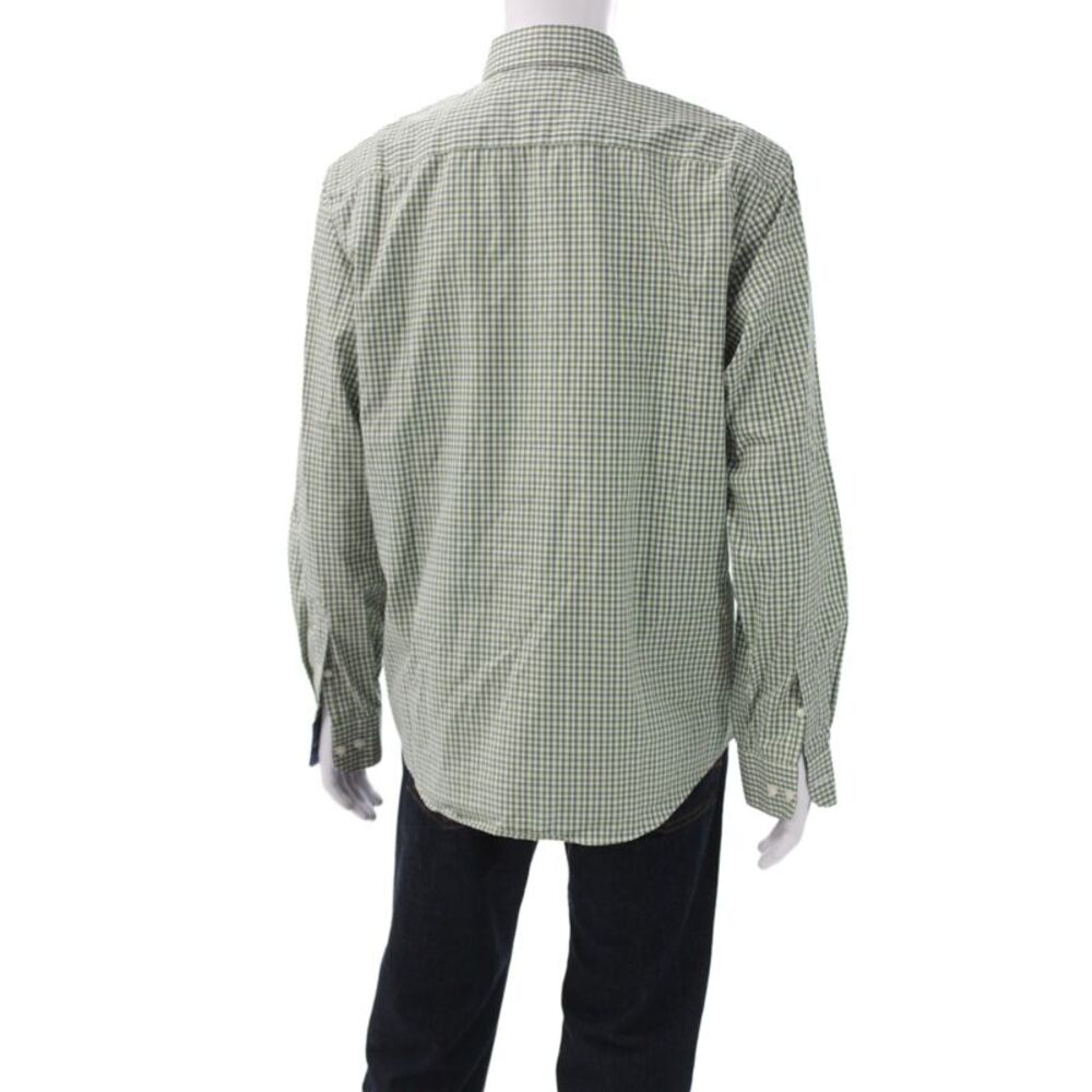 Joseph Abboud Mens Cotton Long Sleeve Button-Down Shirt Green Size XL - Picture 3 of 5
